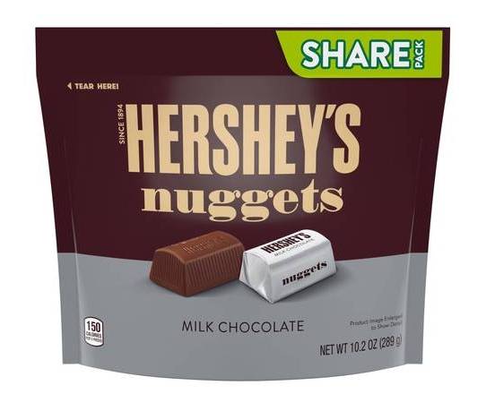 Hershey’s Nuggets Milk Chocolate Share Bag 10.2 oz