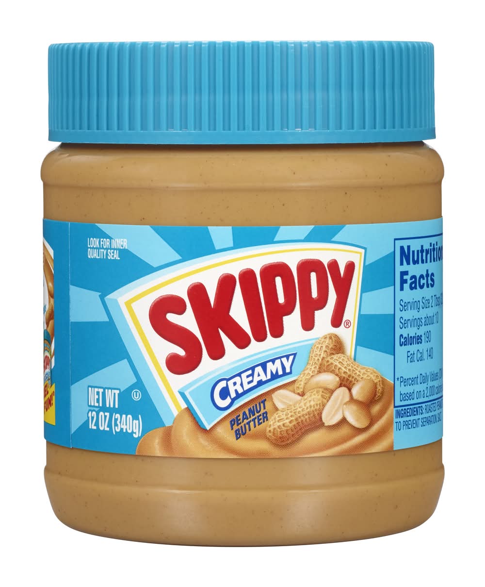 Skippy Creamy Peanut Butter Spread 12 oz