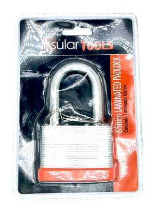 65mm Laminated Padlock 1 ct