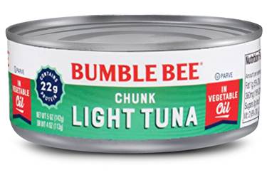 Bumble Bee Chunk Light Tuna in Vegetable Oil 5 oz