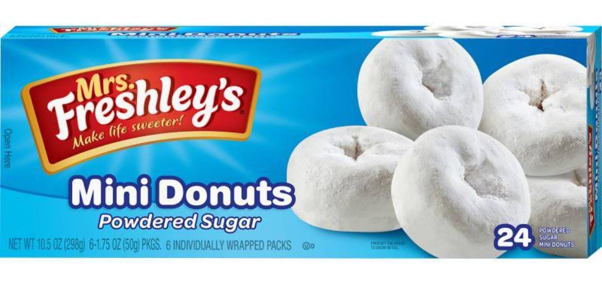 Mrs. Freshley’s Powdered Sugar Mini Donuts 10.5 oz