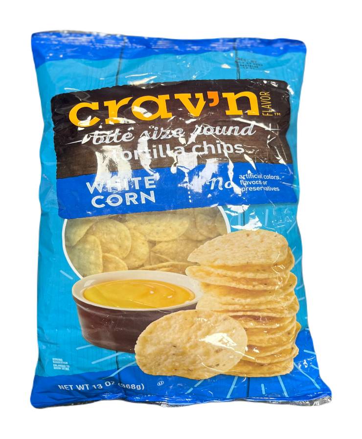 Crav'n Bite Size Round Tortilla Chips 13 oz