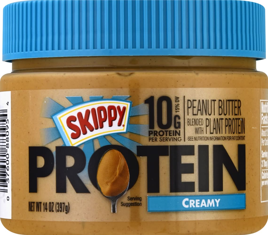 Skippy Protein Creamy Peanut Butter 14 oz