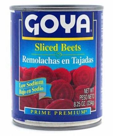 Goya Sliced Beets Low Sodium / Remolachas en Tajadas Bajo en Sodio 8.5 oz