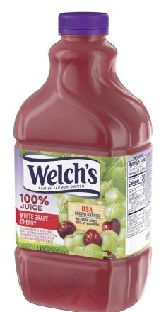 Welch’s White Grape & Cherry 100% Juice 64 oz