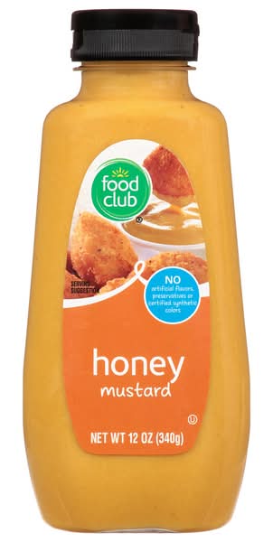 Food Club Honey Mustard 12 oz
