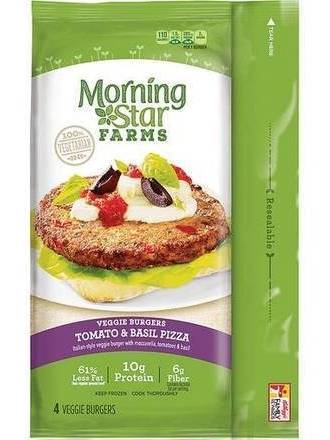 MorningStar Farms Veggie Tomato Basil Pizza Burger 9.5 oz