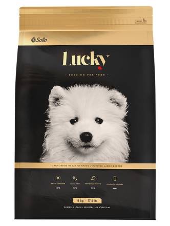 Lucky Premium Pet Food Cachorro Raza Grande 4.4 lbs
