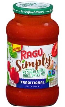 Ragu Simply Traditional Sauce No Sugar Added 24 oz