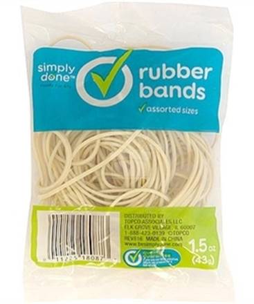 Simply Done Rubber Bands Assorted Sizes 1.5 oz
