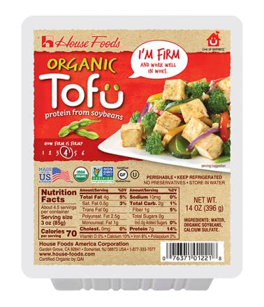 House Foods Organic Firm Tofu 14 oz