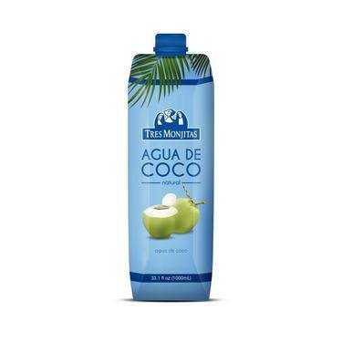 Tres Monjitas Agua de Coco 1 L 