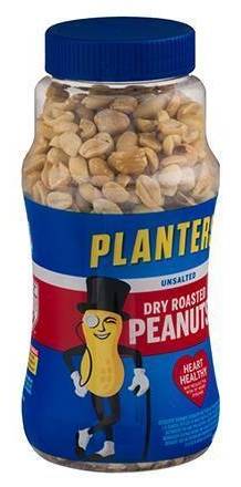 Planters Unsalted Dry Roasted Peanuts 16 oz