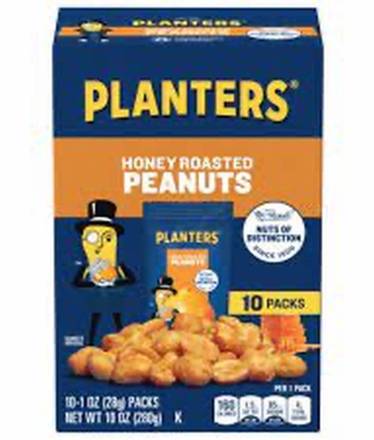 Planters Honey Roasted Peanuts 10 ct