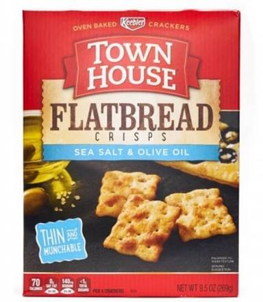 Town House Flatbread Crisps Sea Salt & Olive Oil 9.5 oz