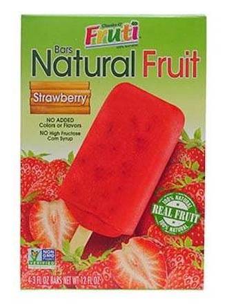 Frutti Real Fruit Bars Strawberry 12 oz