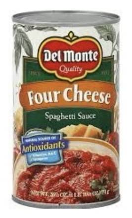 Del Monte Four Cheese Pasta Sauce 24 oz