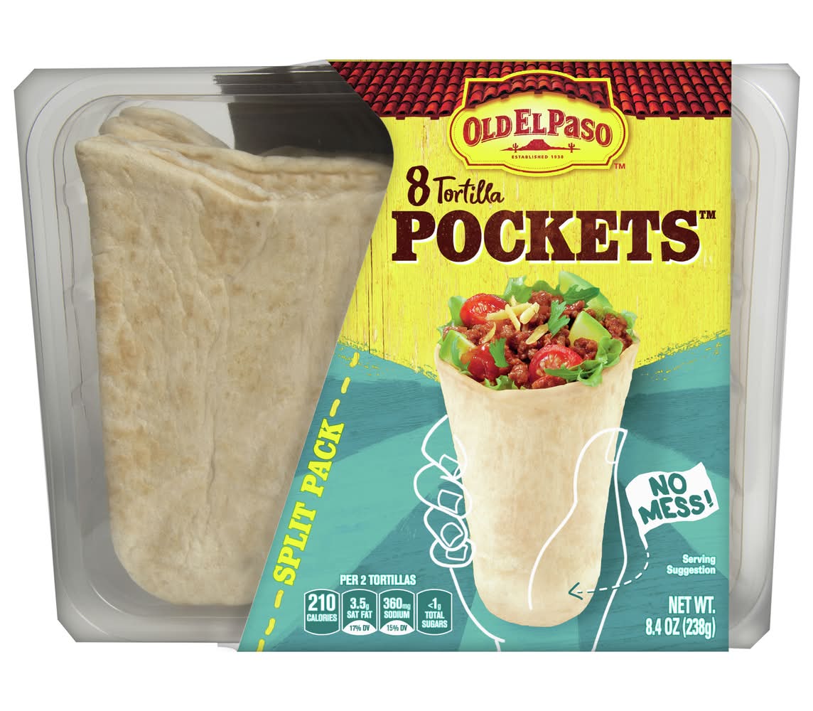 Old El Paso Tortilla Pockets 8.4 oz