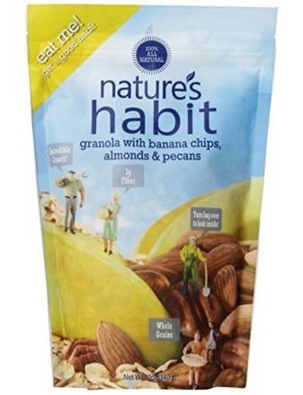 Nature's Habit Granola with Banana Chips, Almonds & Pecans 12 oz