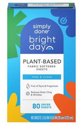 Simply Done Bright Day Fabric Softener Sheets 80 ct