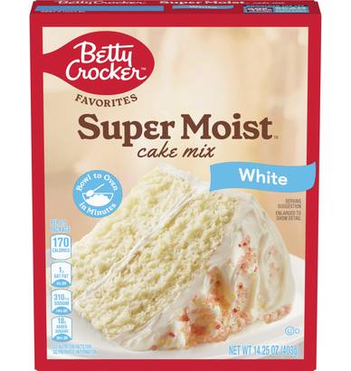 Betty Crocker Super Moist White Cake Mix 15.25 oz