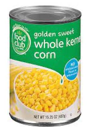 Food Club Golden Sweet Whole Kernel Corn 15 oz