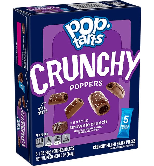 Pop Tarts Crunchy Poppers Frosted Brownie Crunch 5-1 oz