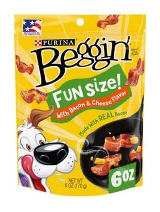 Beggin Strips Fun Size with Bacon & Cheese Flavor 6 oz