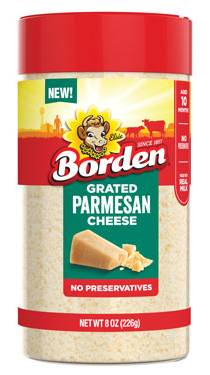 Borden Grated Parmesan Cheese Blend 8 oz  