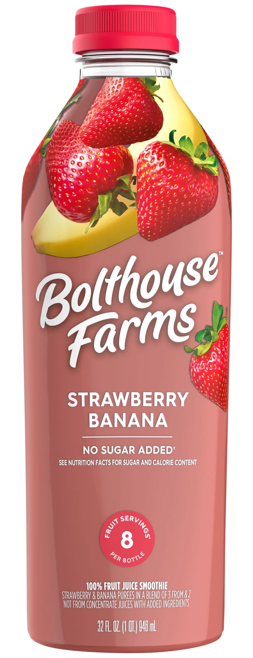 Bolthouse Farms Strawberry Banana Juice Smoothie 32 oz