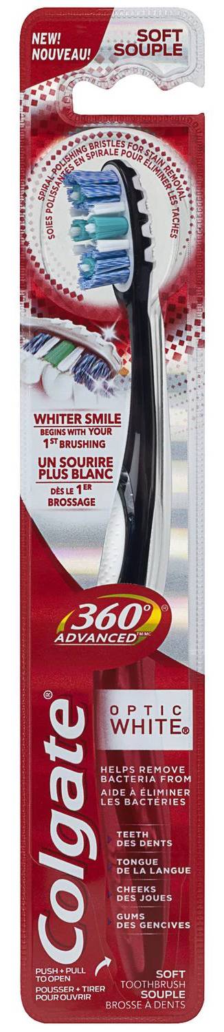 Colgate 360 Advanced Optic White Soft Toothbrush 1 ct