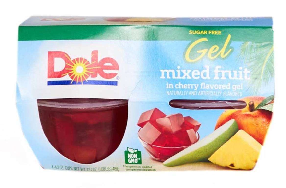 Dole Mixed Fruit in Cherry Flavored Gel Sugar Free 4-4 oz