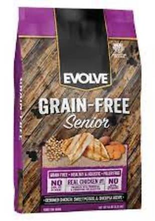 Evolve Grain Free Chicken and Sweet Potato Senior Dog Food 12 lbs