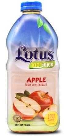 Lotus Apple Juice 100% 64 oz