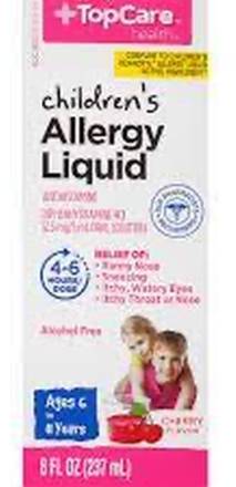 TopCare Health Children's (Ages 6-11) Allergy Liquid Cherry Flavor 4 oz