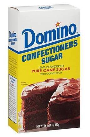 Domino Confectioners 10-X Powdered Pure Cane Sugar with Cornstarch 16 oz