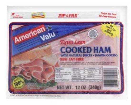 American Valu Cooked Ham 12 oz
