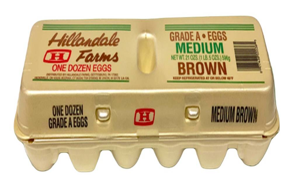 Hillandale Farms Medium Brown Eggs 12 ct