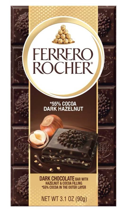 Ferrero Rocher 55% Dark Cocoa Hazelnut 3.1 oz