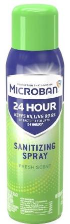 MicroBan 24 Hour Sanitizing Spray Fresh Scent