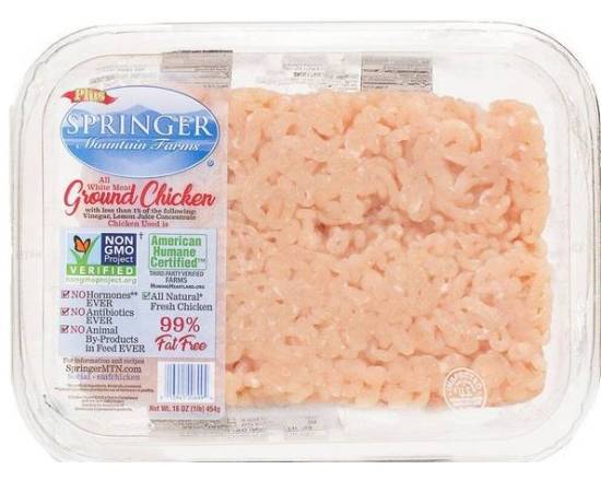 Springer Farms Antibiotic Free Ground Chicken Approx 1 lb