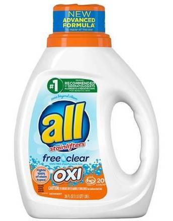 All Free and Clear with Oxi Detergent 30 oz