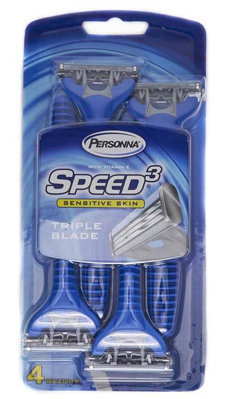 Personna Speed 3 Sensitive Skin 4 ct