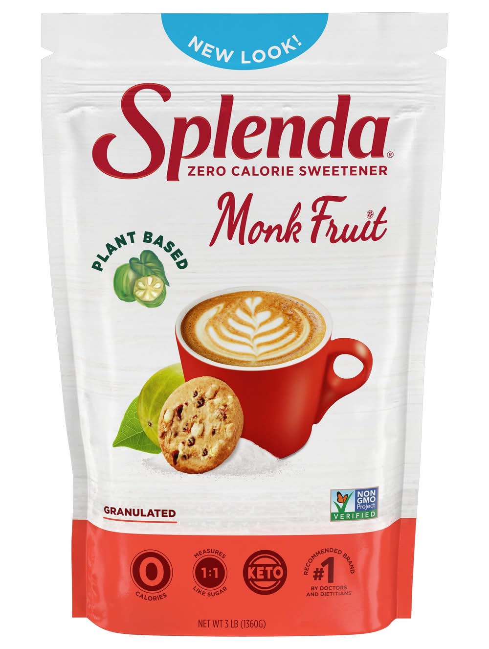 Splenda Naturals Granulated Monk Fruit Sweetener 16 oz