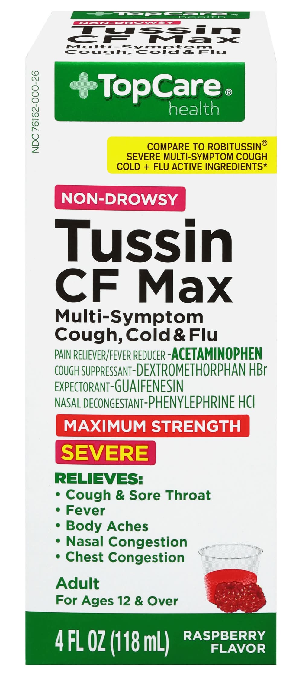 Top Care Tussin CF Max 4 oz
