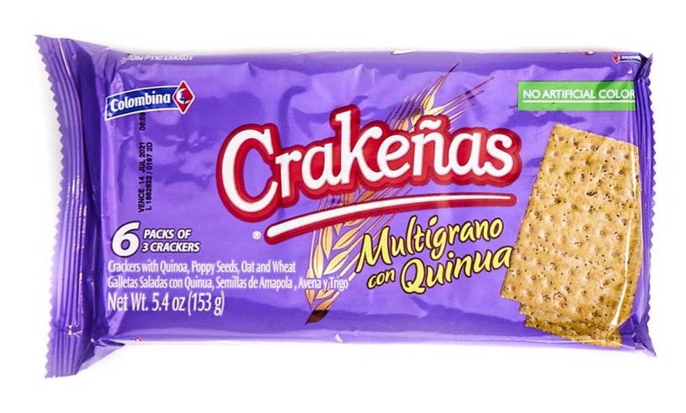 Colombina Crakeñas Multigrano con Quinoa 5.4 oz