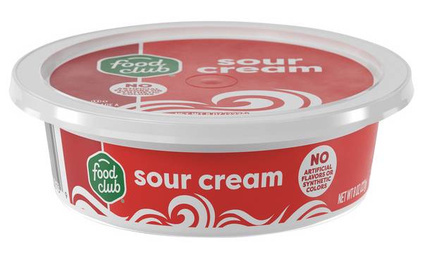 Food Club Sour Cream 8 oz