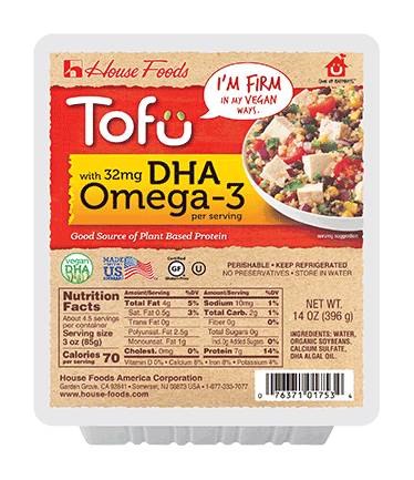 House Foods Firm Tofu with DHA Omega-3 14 oz