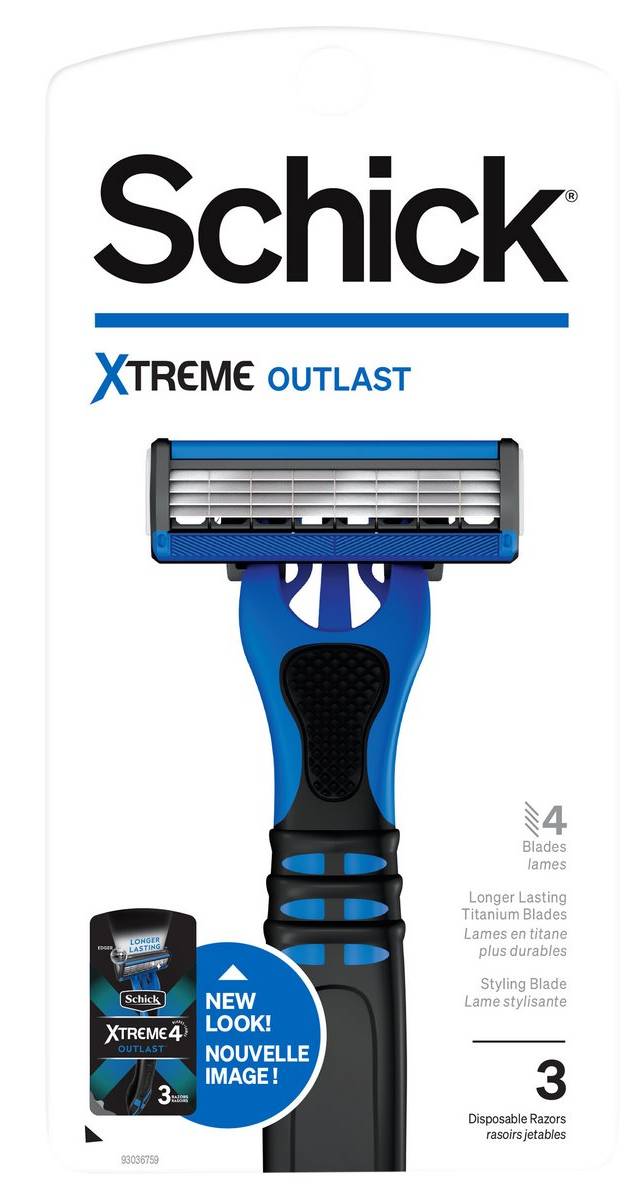 Schick Xtreme 4 Outlast Razors 3 ct