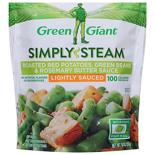 Green Giant Simply Steam Roasted Red Peppers Green Beans & Rosemary Butter Sauce 10 oz